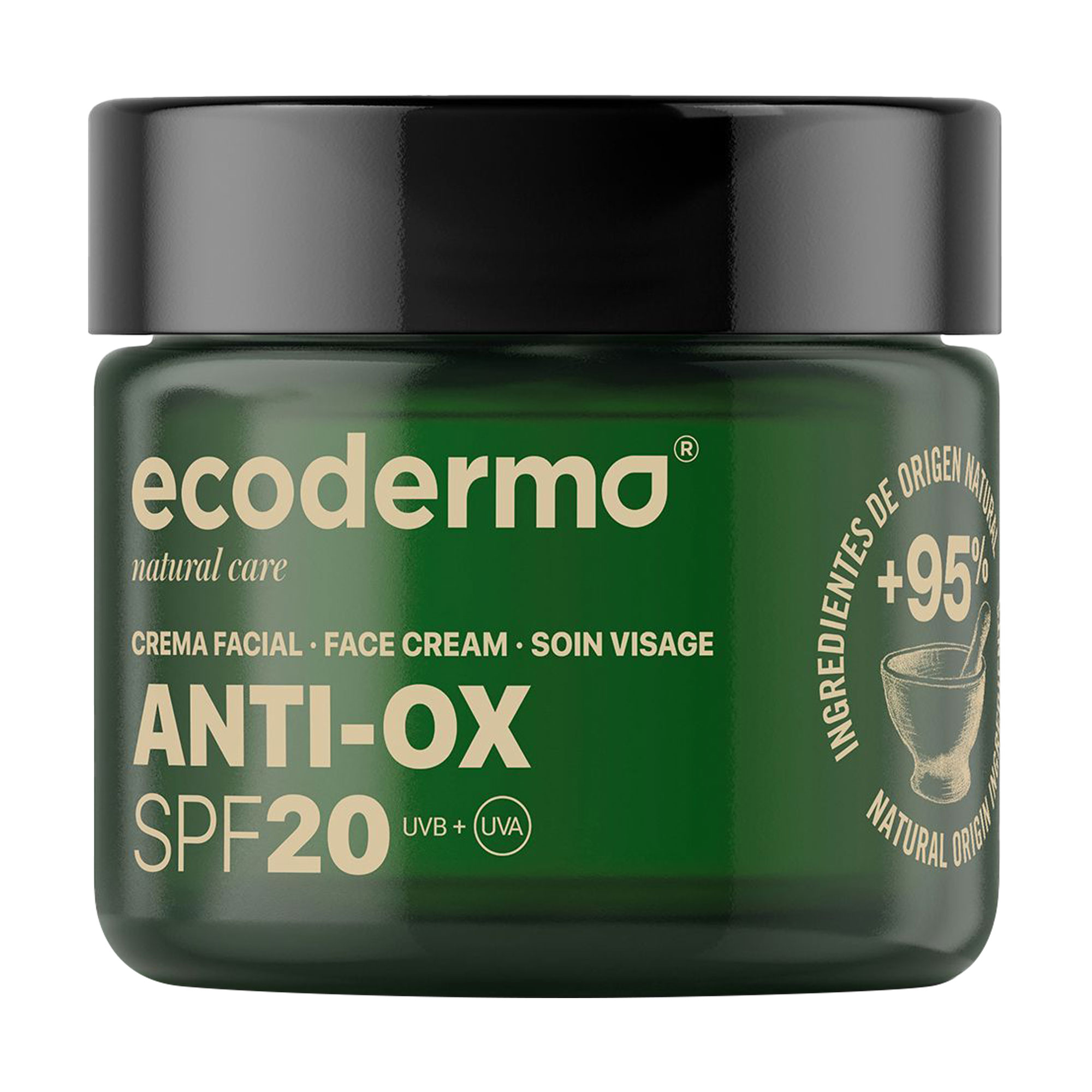 Антиоксидантний крем для обличчя Ecoderma Anti-Ox Face Cream з екстрактом сливи какаду та морских водоростей, SPF 20, 50 мл